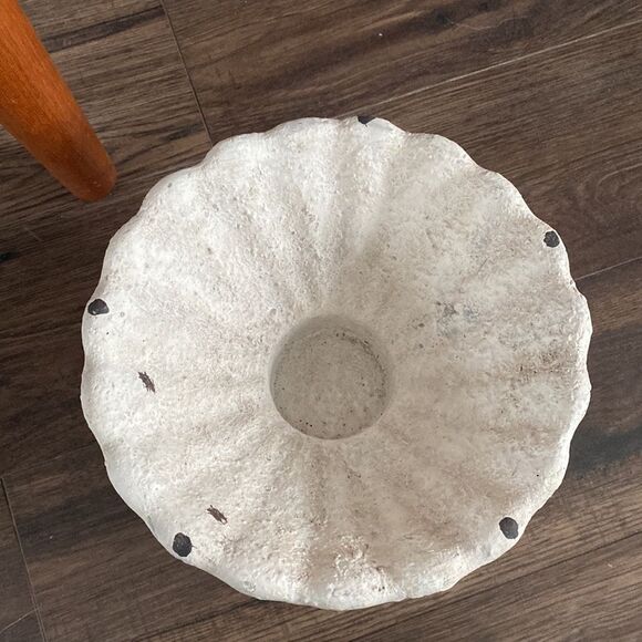 BRAND NEW - English garden rustic floral pedestal bowl farmhouse decor - Picture 5 of 5